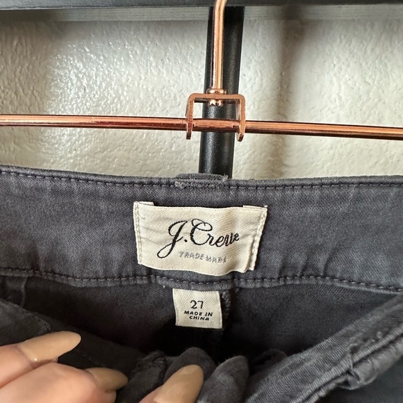 J. Crew grey cargo skinny twill classic cotton pants trousers basic stretch - Picture 3 of 4